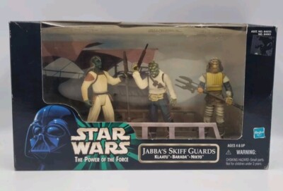 Star Wars JABBA'S SKIFF GUARDS 1998 HASBRO Klaatu Barada Nikto Figuren & Diorama