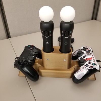 ''Playstation Move Dualshock Dock 3D Printed Custom Stand/Holder for PS Move