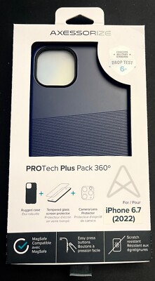 Axessorize PROTech Plus Dual-Layered Anti-Shock Case for iPhone 14 Plus - Blue