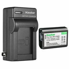 Kastar Travel Wall Charger and 1 Battery for Sony NP-FW50