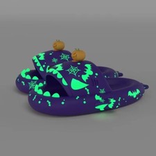 Shark Funny Slippers Luminous Slides Flip Flops Home Outdoor Soft Sandals Shoes