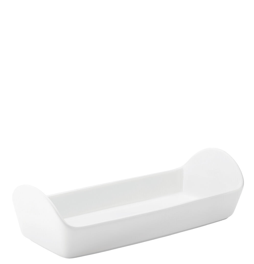 Titan Core White Ceramic Dinner Tray Table 10.5 X 4.25"" (26.5 X 11Cm) Pack Of 6