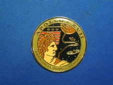 NASA Space Exploration Mission Apollo XVII Commemorative Enamel Pendant Medal