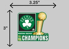 2024 NBA Finals Champions Boston Celtics 3.5" x 3" Waterproof Vinyl Sticker