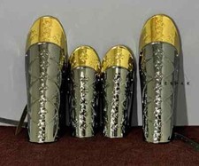 Premium Stainless Stee Greek Roman Leg Guards and Arm Armor ,Medieval Armor Set