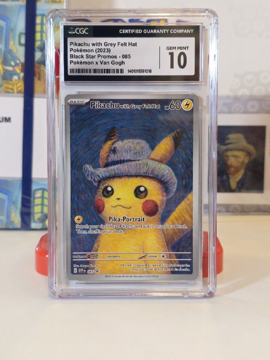CGC 10 Pokemon Van Gogh Pikachu with Grey Felt Hat SVP 085 CGC 10 Pokemon Van Gogh Pikachu with Grey Felt Hat SVP 085