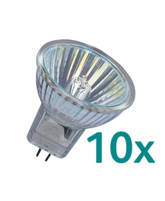 10x Osram MR11 Decostar 35 10W 12V 44888WFL GU4 38° Halogenlampe