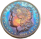 1889 CC Morgan Dollar High Grade  Natural Toning Almost Uncirculated