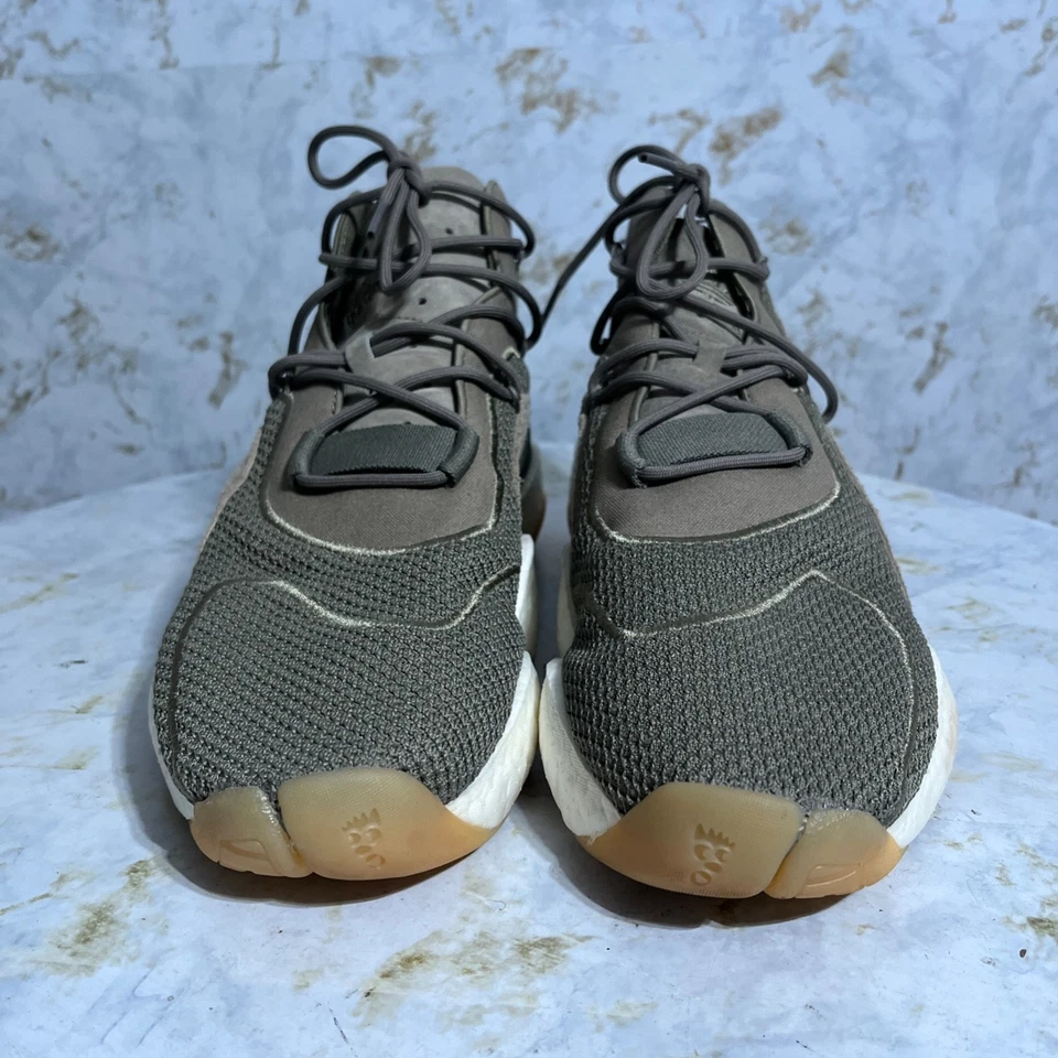 Adidas Crazy BYW Mens Size 11.5 Shoes Green Brown Athletic Mid Trainer Sneakers - Image 2 of 4