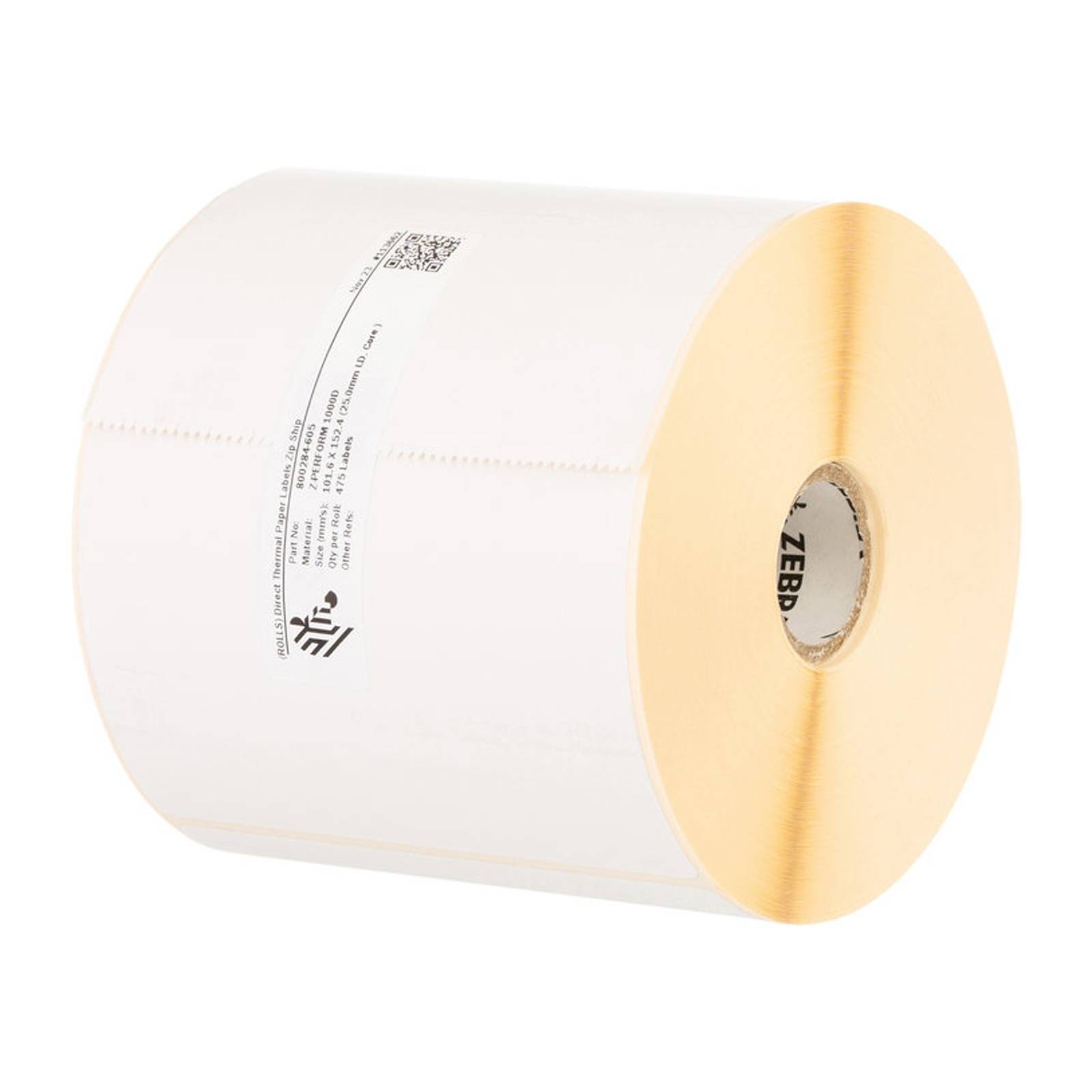 Original Zebra Z-Perform 1000D 102x152mm Uncoated Direct Thermal Labels - 475 Pe