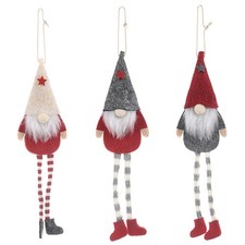 3 Paket Weihnachten Gesichtslos Langbein Gnom Santa Weihnachts  HäNgen 2549