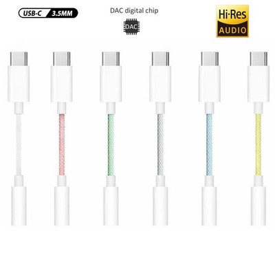 Für iPhone 15, 15 Plus, 15 Pro Max USB C auf 3,5mm Kopfhöreranschluss Adapter