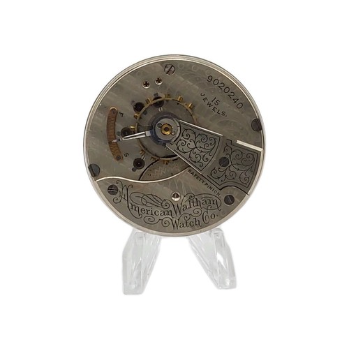 Reloj Bolsillo Waltham 820 Años 18 Movimiento Esmalte Cuadrante Manecillas Piezas (900) Video - Imagen 2 de 2