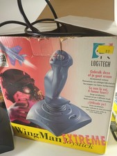 Logitech Wingman Extreme 15 Pin Computer Joystick Model 3002 Vtg Flight Stick