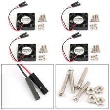   4x 2 Pin 30MMx30MM 3007 5V Cooling Fan radiating For Raspberry Pi 2/3 Model B