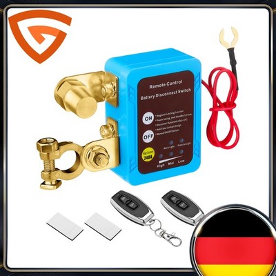 Wireless Remote 240A Car Battery Disconnect Relay Master Cut-off Switch Isolator