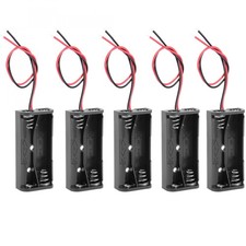 3V Battery Holder Case Storage Box 2 x 1.5V AAA Batteries Wired 5pcs
