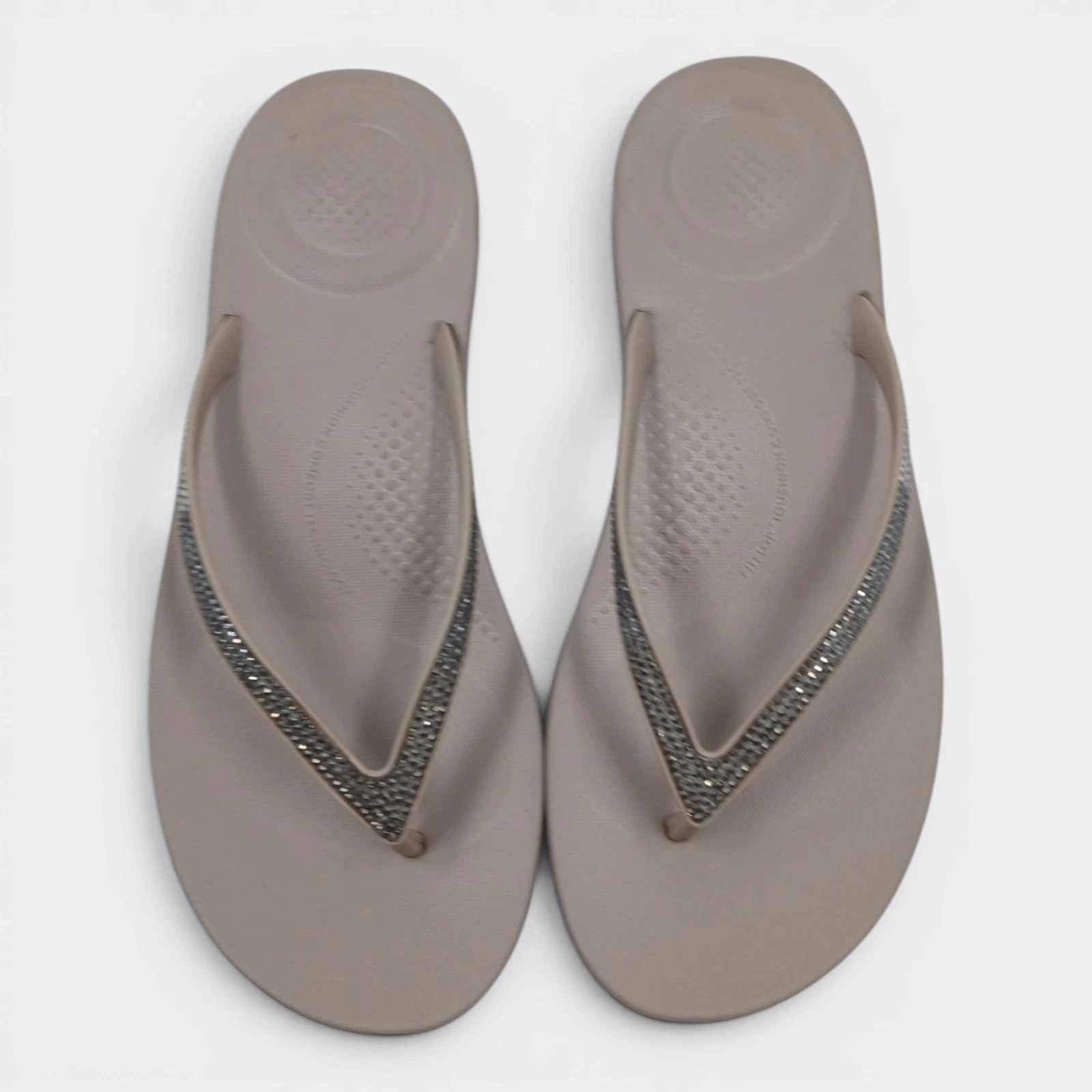 FitFlop Women's Iqushion Sparkle flip-flops Slippers Size 7