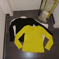 Zara Strickpulli set Sweatpulli schwarz gelb ...