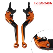 Orange Folding Clutch Lever Brake Levers For Suzuki GSXR600 GSXR750 2004-2005