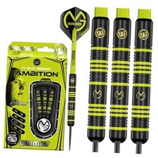 Michael Van Gerwen MvG Ambition Brass Steeltip Darts Set 24g with MvG Flights