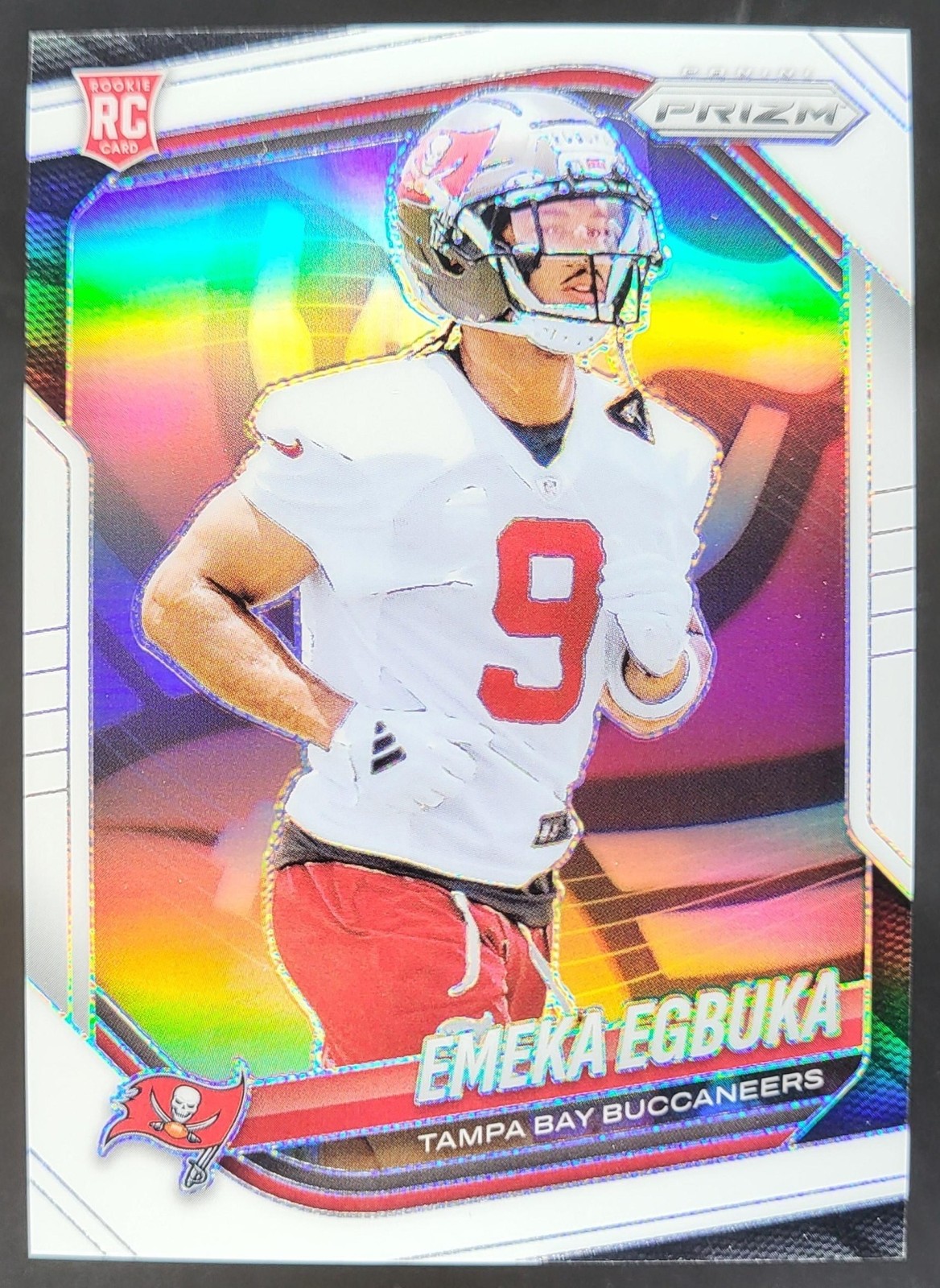 2025 Panini Prizm Emeka Egbuka White Prizms /35 #351 RC Tampa Bay Buccaneers DD5