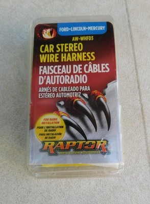Car Stereo Wiring Harness Raptor AW-WHFD3 Ford-Lincoln-Mercury Mazda Nissan