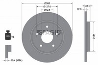2X Pagid Bremsscheibe 54810NC FüR VW Routan Fiat Freemont JTD 4X4 Chrysler 5 RT