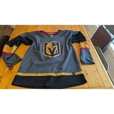 Adidas Vegas Golden Knights Brayden McNabb 3 NHL Jersey Grey Gold Mens
