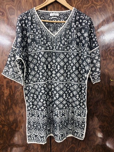 Isabel Marant Etoile Femmes beverly Brodé Noir Blanc Robe Tunique XL 42 - Photo 12 sur 19