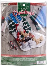 Bucilla Santa's Forest Family Stocking Kit