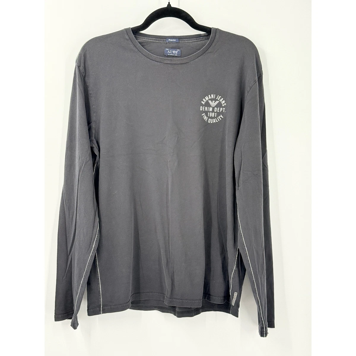トップス GIORGIO ARMANI archive long T-shirt y2k Armani Jeans Long Sleeve T-Shirts for Men for sale | eBay