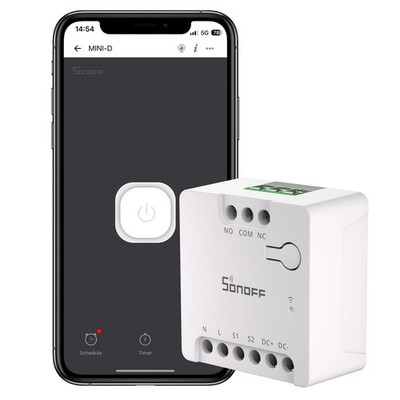 SONOFF WiFi MINI-D Smart Switch with Matter,Home Automation,Dry Contact Out
