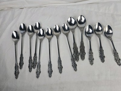 Vintage Oneida Northland Kings & Queens Stainless Flatware Lot of 13 Japan