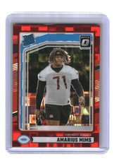 2024 Donruss #350 Amarius Mims Optic Rated Rookies Preview Red Pandora
