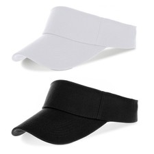 2 Pcs Kids Girls Boys Visor Sports Sun Visor Hats Adjustable Cotton Tennis Golf