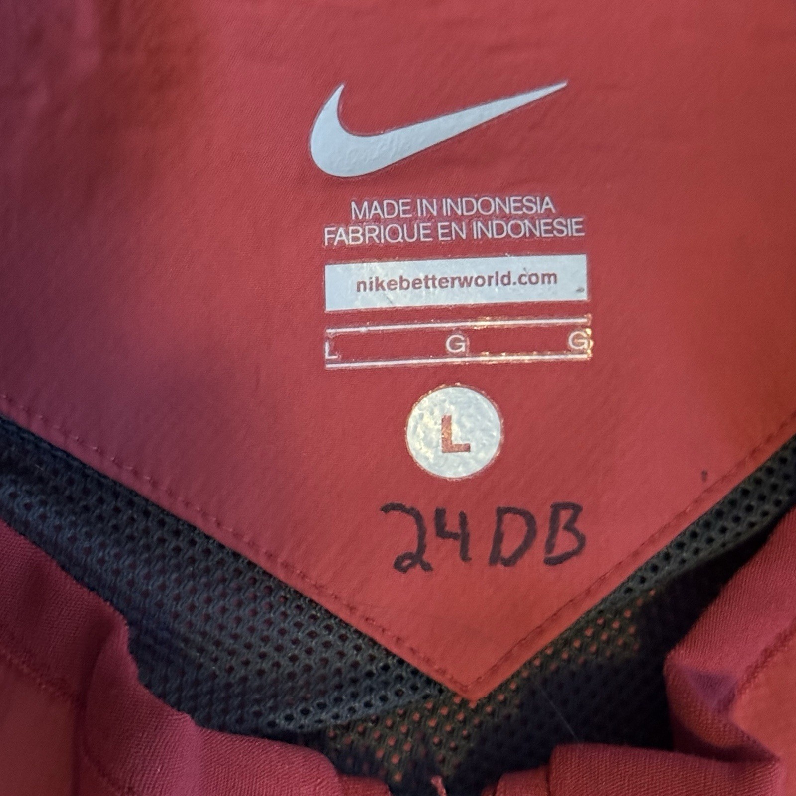 Nike Alabama Crimson Tide 1/4 Windbreaker Jacket Mens Pullover Sz L Saban Era thumbnail 4