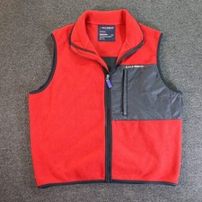 Vintage 90's Polo Jeans Vest Mens XL Red Full Zip Pockets Preppy Retro Utility