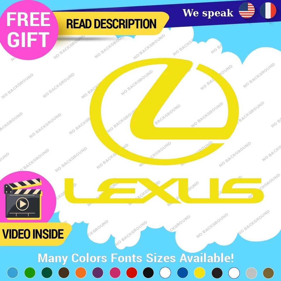 Fits Lexus Sport Decals Stickers Vinyl Racing Car Emblem Truck Race Class SUV Foto 3 de 4