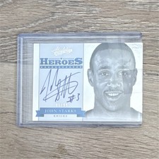 Panini 2012-13 Absolute Heroes John Starks Autograph Insert #40/99 Knicks NBA