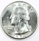 *1954 SAN FRANCISCO MINT WASHINGTON QUARTER DOLLAR* *GEM BU+* NR #G4446