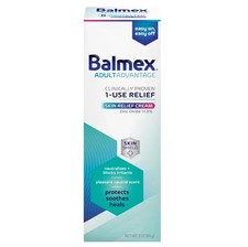 Balmex Adult Advantage Zinc Oxide 11.3 B Protected Skin Relief Cream 3 OZ