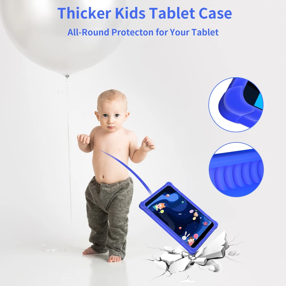 SGIN 8 inch Android 12 Kids Tablet 2GB+32GB Quad-Core 1.6Ghz WiFi Dual Camere - Image 3 of 4