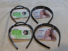 Scunci No Slip Grip plastic head bands lot of 4 pack  4 piece