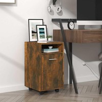 Beistellschrank Mit Rollen RäUchereiche 33X38X60 Cm