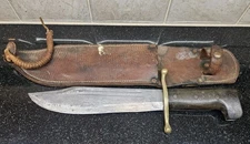 Vintage WWII Collins & Co. Legitimus No 18 Large Knife With Sheath USA