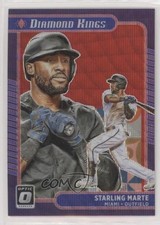 2021 Panini Donruss Optic Diamond Kings Red Wave Prizm Starling Marte #17 n1u