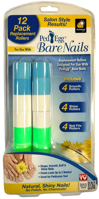 #ad Ped Egg Bare Nails Replacement Rollers For Electronic Nail Care System BRAND NEW $31.49
