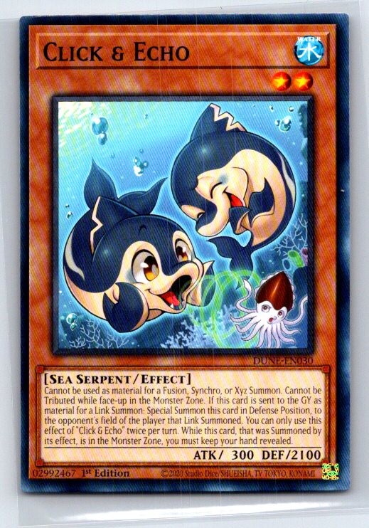 Click & Echo DUNE-EN030 Common / Short Print Duelist Nexus Yu-Gi-Oh LP