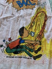 1976 Master Industries 10.5" x18" novelty Pink bowling towel Made In USA